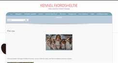 Desktop Screenshot of fjordsheltie.com